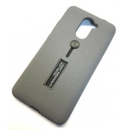 Cover Kickstand Matte With Finger Strap Huawei Y7 2017 Grey